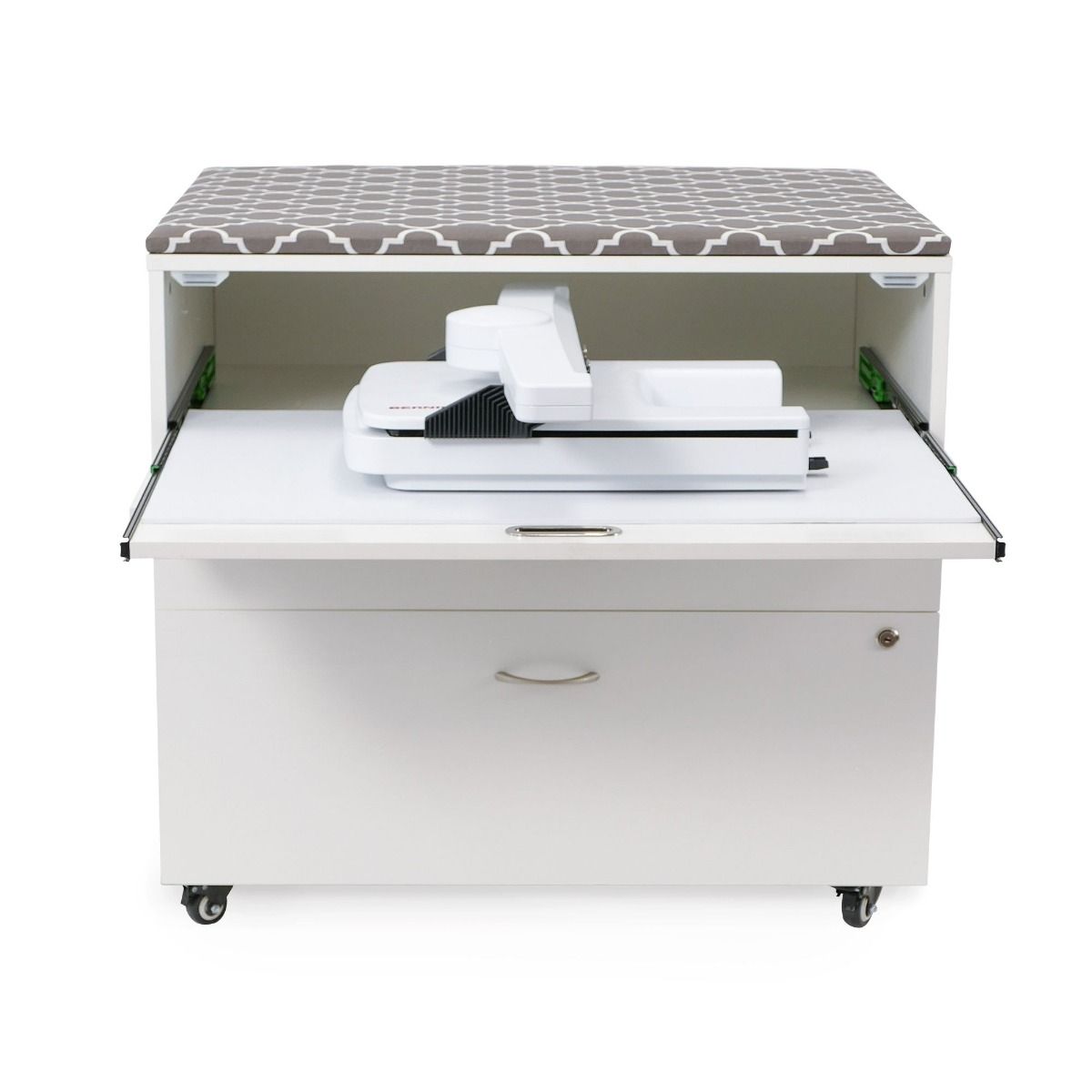 Kangaroo Mod Electric Sewing Cabinet and Embroidery Storage Cabinet Studio Set