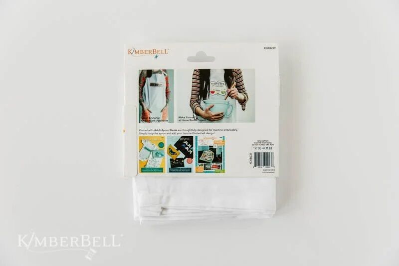 Kimberbell Adult Apron with Adjustable Neck - Package Front,Kimberbell Adult Apron with Adjustable Neck - Package Back