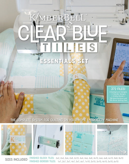 Kimberbell Clear Blue Tiles Essentials Set - Quality Sewing & Vacuum