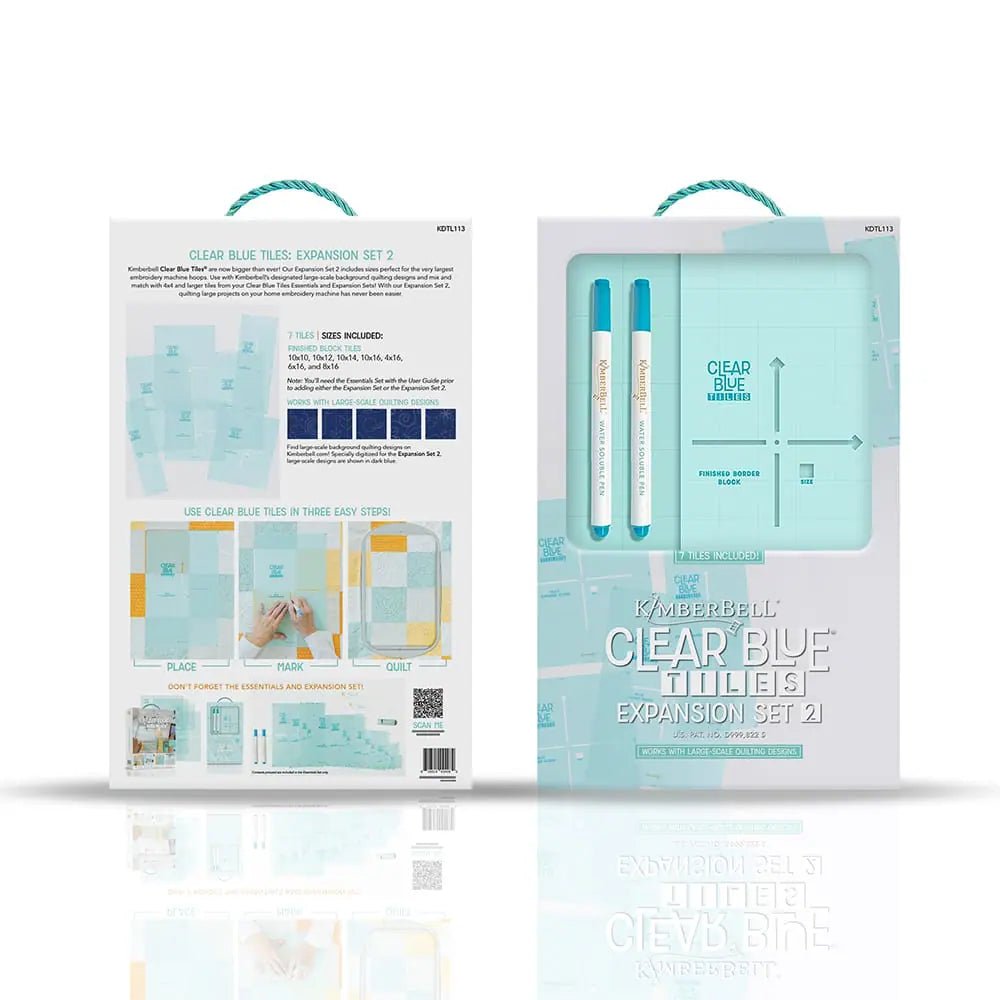 Kimberbell Clear Blue Tiles Expansion Set 2 - Quality Sewing & Vacuum