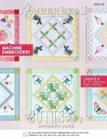 Kimberbell Cuties Tabletoppers Vol. 2 (Jan-June) - Quality Sewing & Vacuum