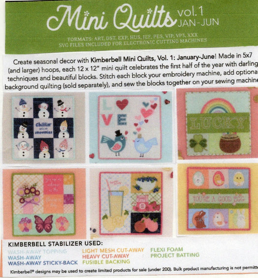 Kimberbell Mini Quilt Class - Quality Sewing & Vacuum