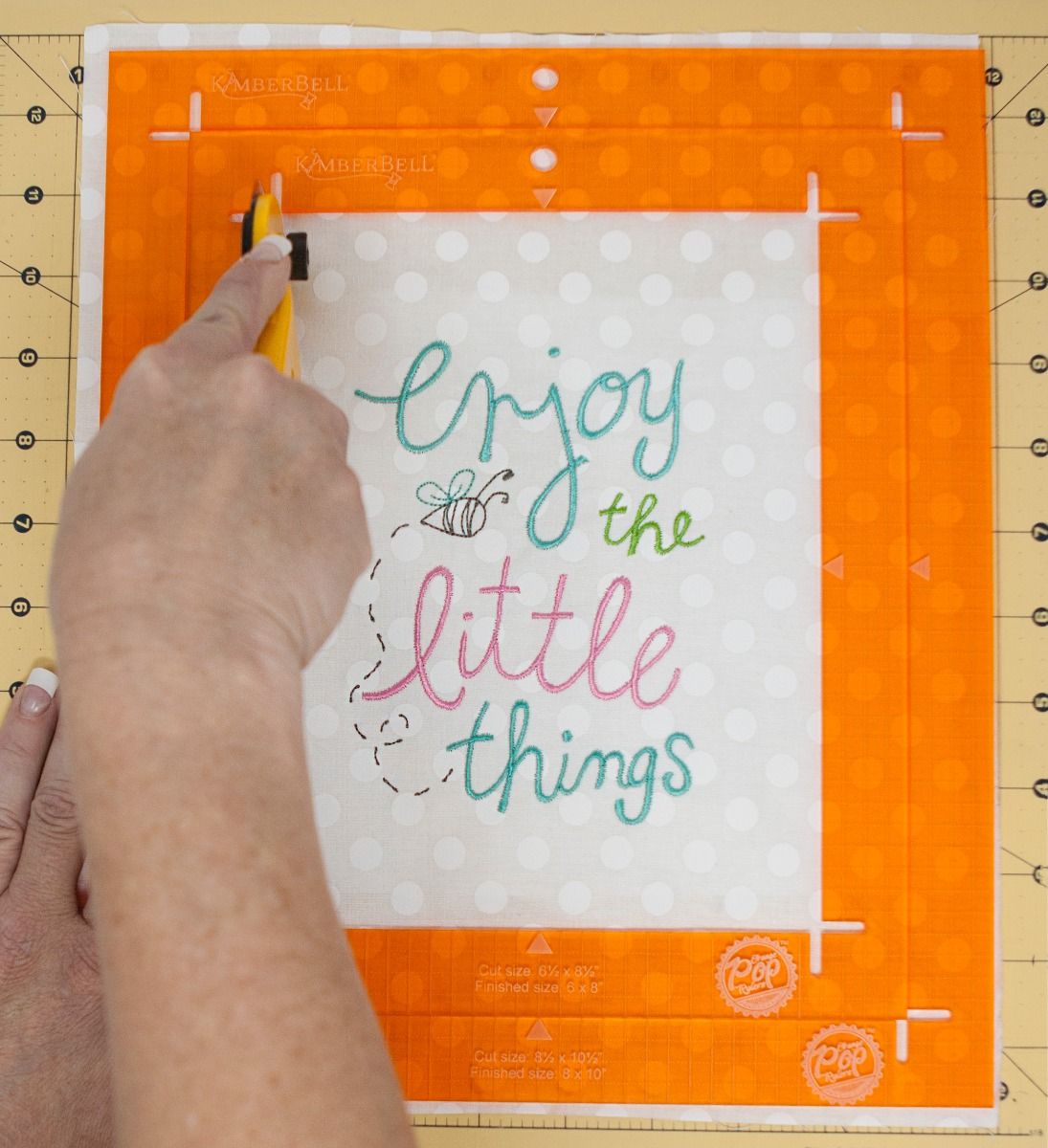 Kimberbell Orange Pop Rulers Rectangle Set