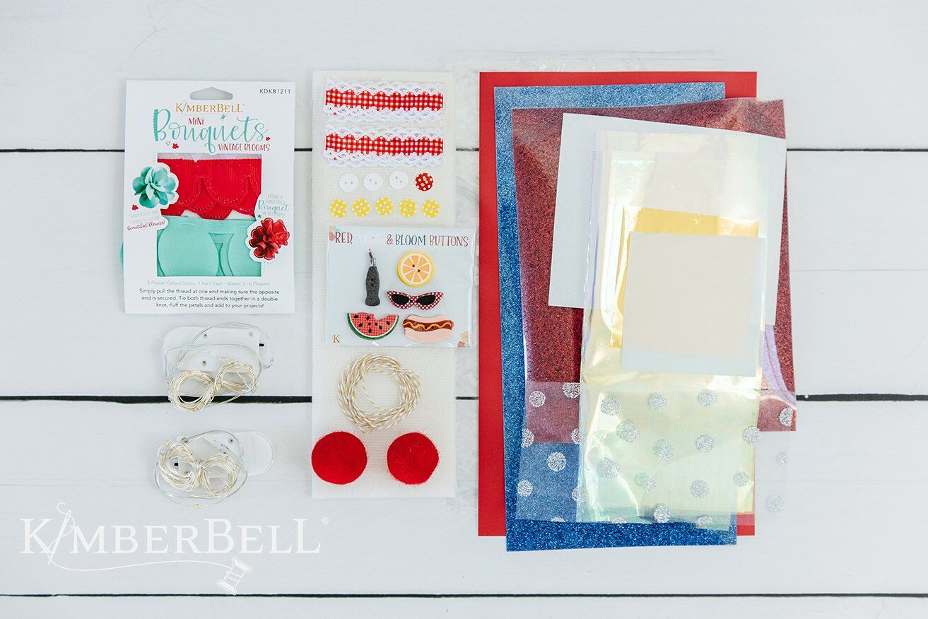 Kimberbell Red, White, and Bloom Embellishment Bundle - Quality Sewing & Vacuum