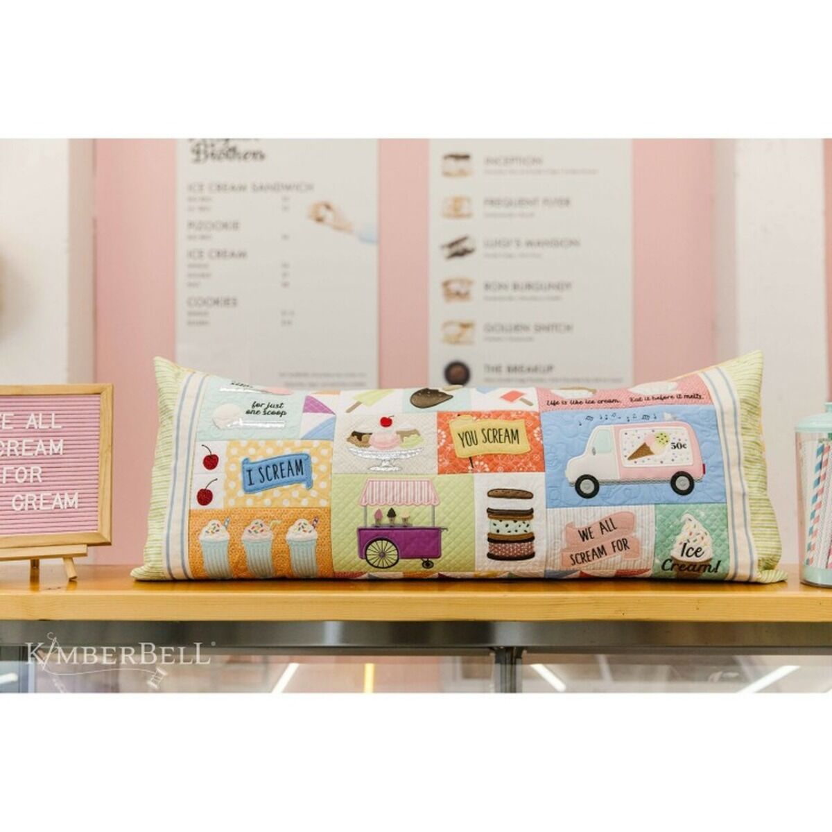 Kimberbell Two Scoops Bench Pillow Project Instruction Book with CD - Quality Sewing & Vacuum