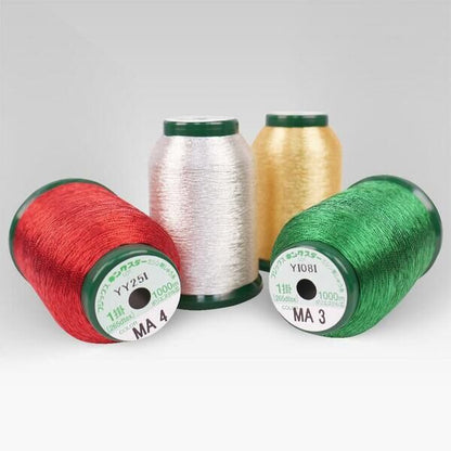 Kingstar Metallic Holiday Quartet 1,000 Meter Spools - Quality Sewing & Vacuum