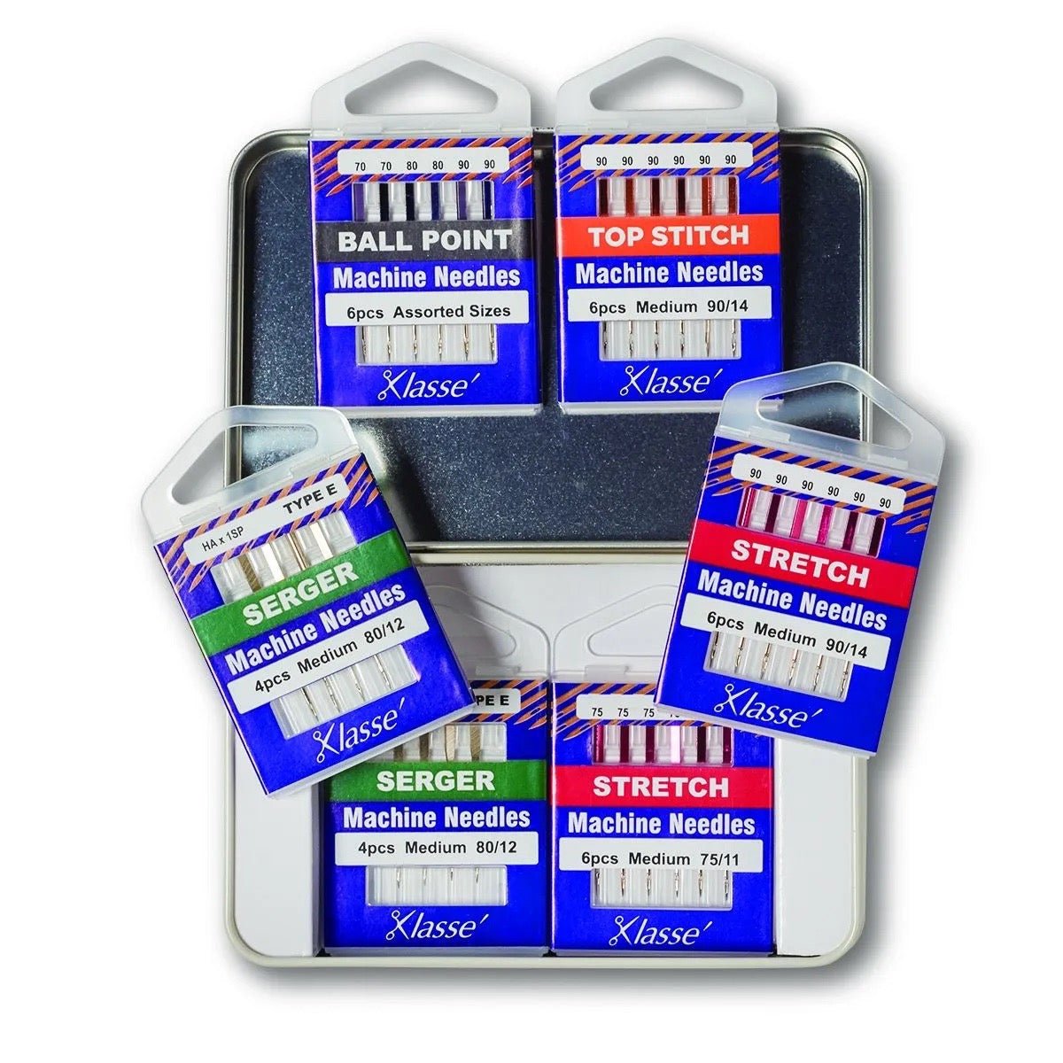 Klasse 6-Piece Needle Variety Tin - Quality Sewing & Vacuum