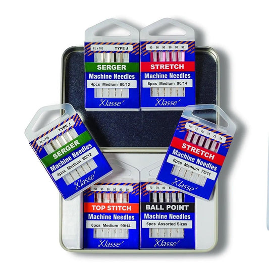 Klasse 6-Piece Needle Variety Tin - Quality Sewing & Vacuum