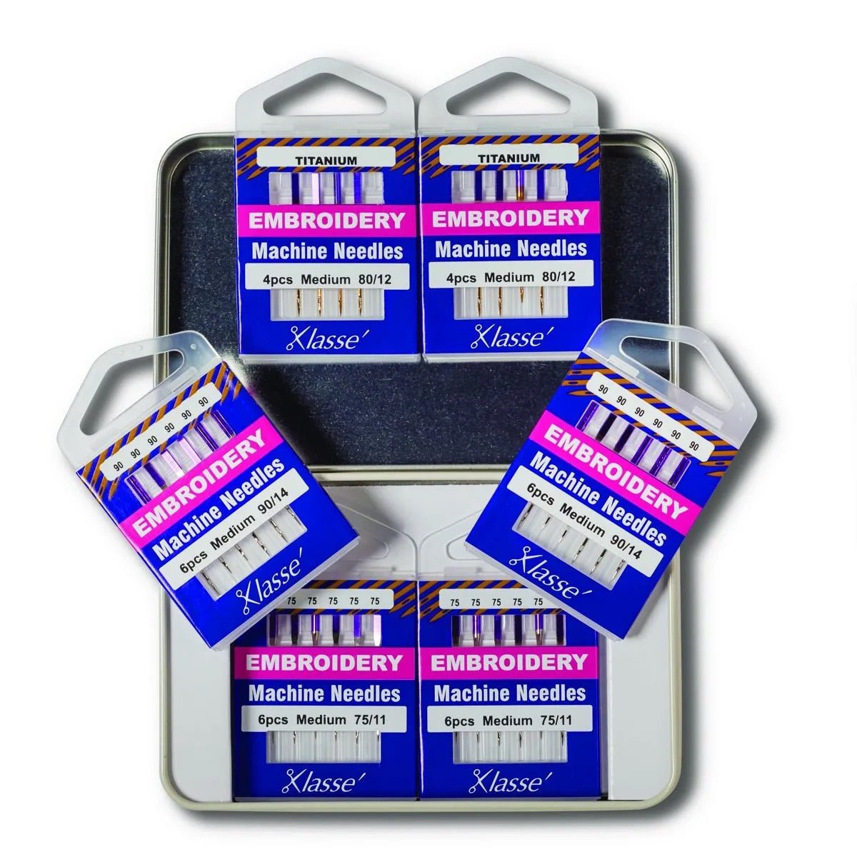 Klasse 6-Piece Needle Variety Tin - Quality Sewing & Vacuum