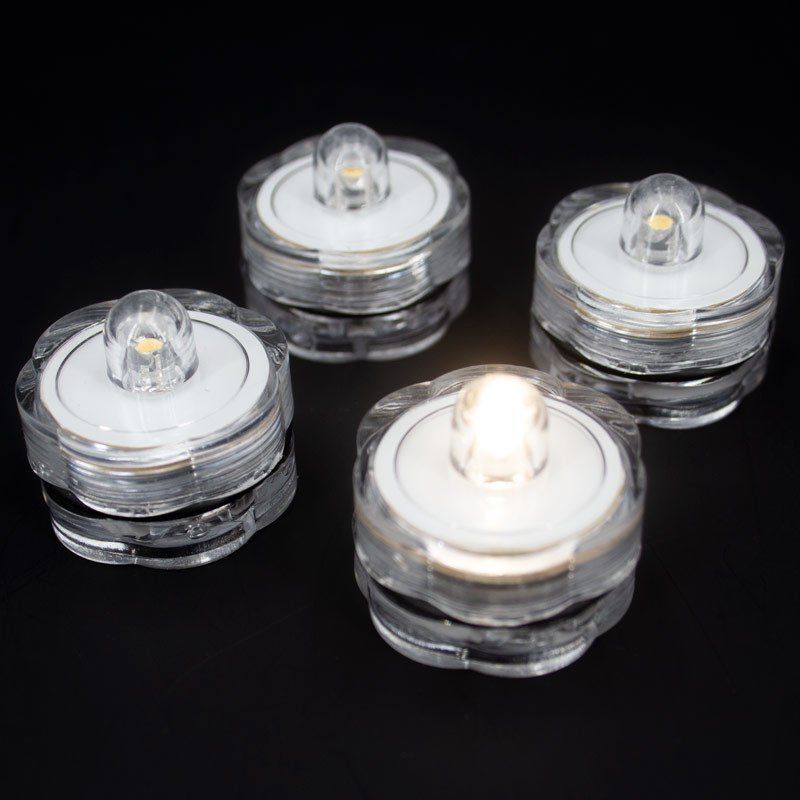 LED Tealights- Cool White 4/pk