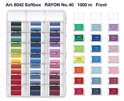 Madeira Incredible Threadable Embroidery Box 42 Super Spools 8042 | Quality Sewing