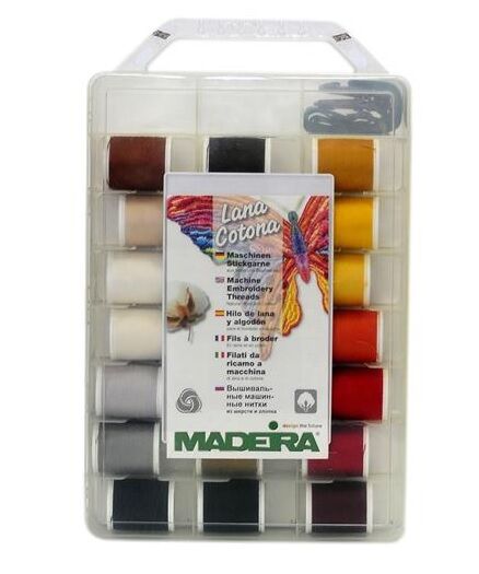 Madeira Lana/Cotona Incredible Threadable 52 Spool Box | Quality Sewing