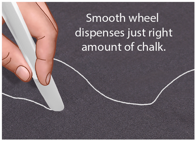 Magic Chalk Liner White with Brush Eraser - Quality Sewing & Vacuum