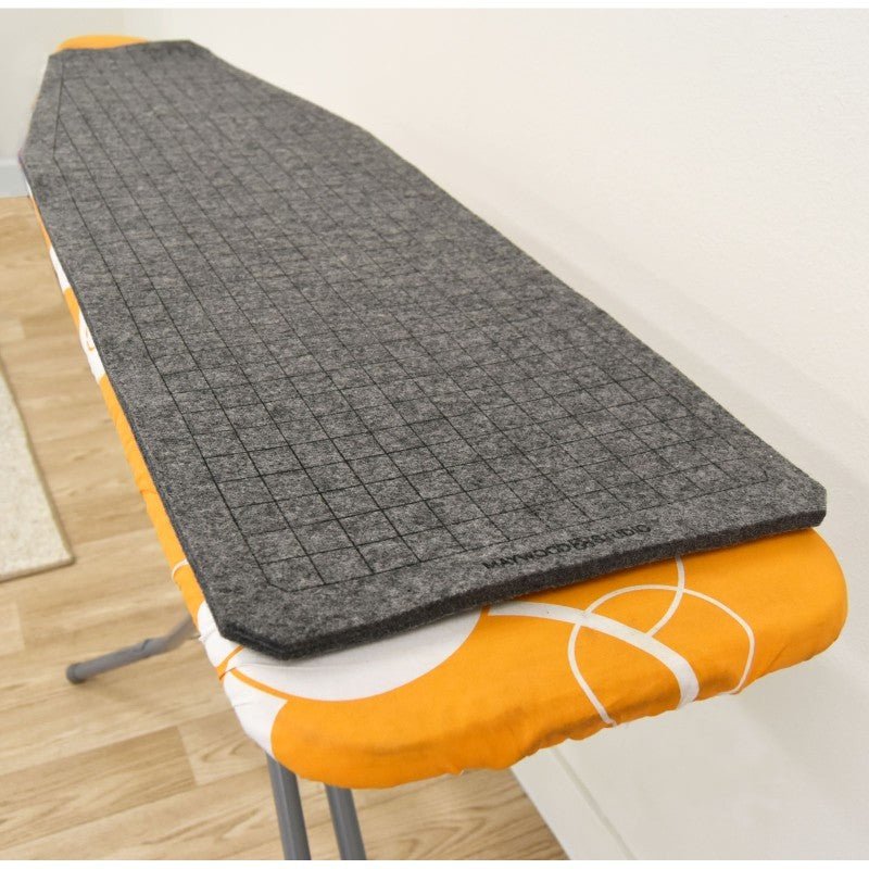 Maywood Studio Wool Ironing Board Mat with Grid