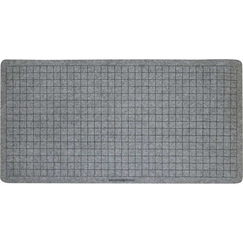 Maywood Studio Wool Ironing Mat with Grid - grid side