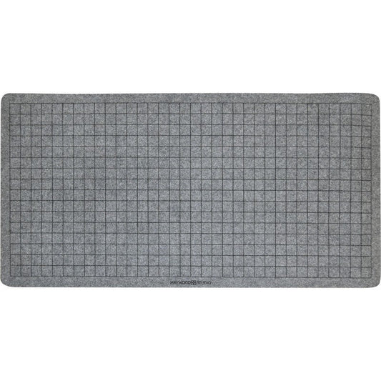 Maywood Studio Wool Ironing Mat with Grid - grid side