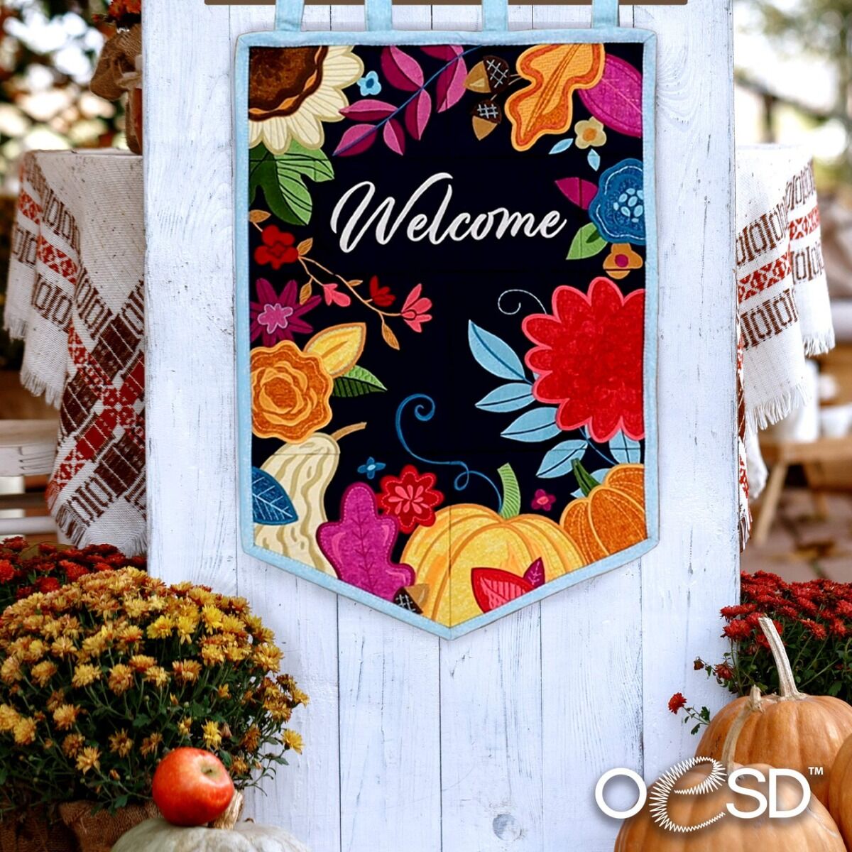 OESD Autumn Welcome Garden Flag