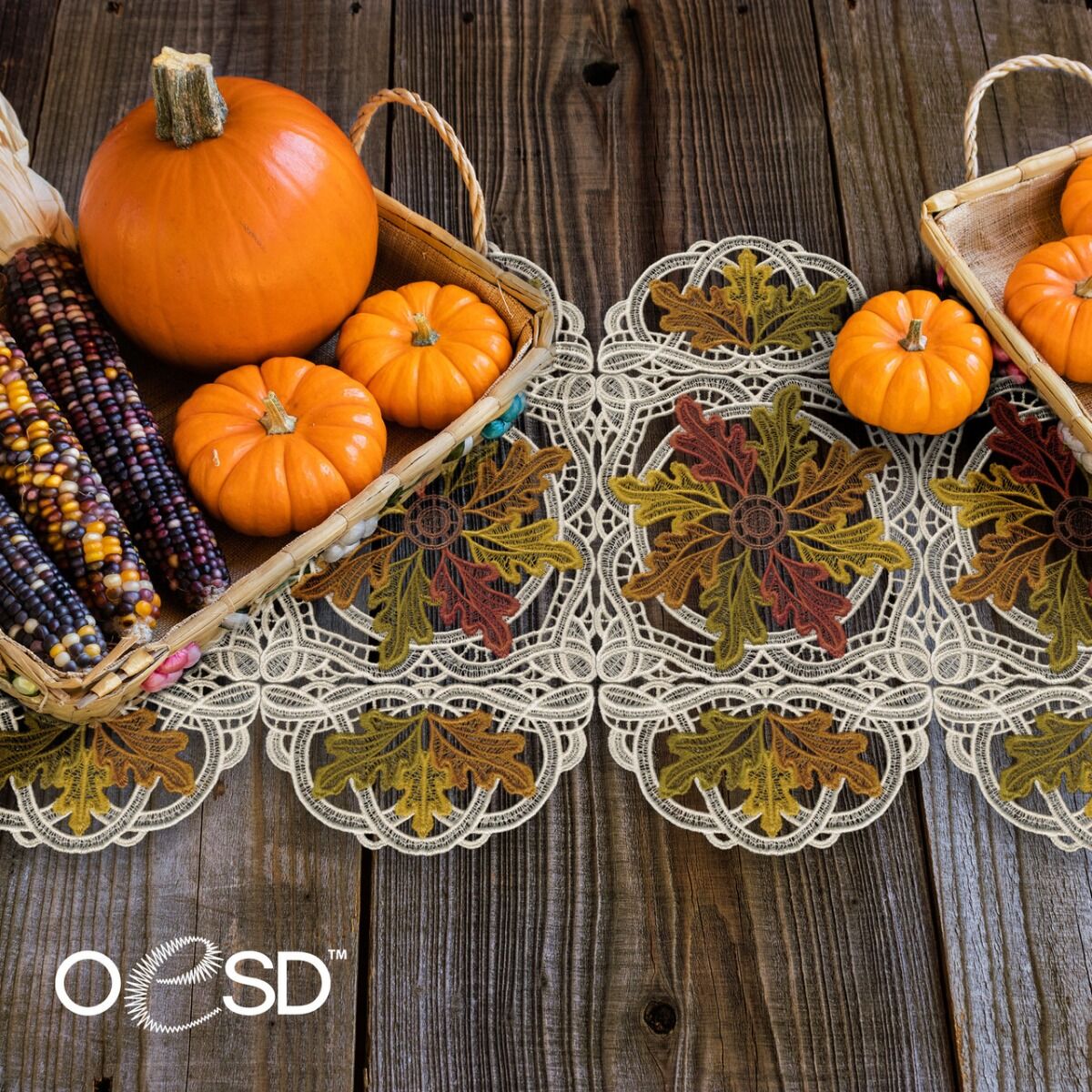 OESD Buildable Doilies Autumn