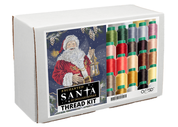 OESD Enchanted Santa Tiling Scene Thread Kit