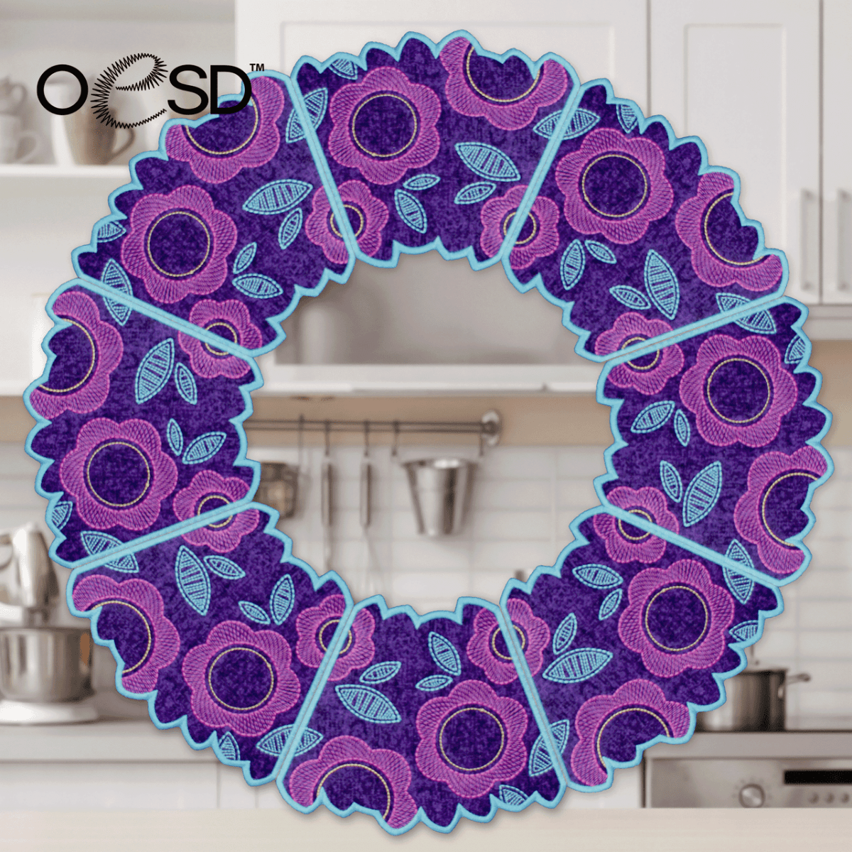 OESD Free Standing Lace Floral Wreaths