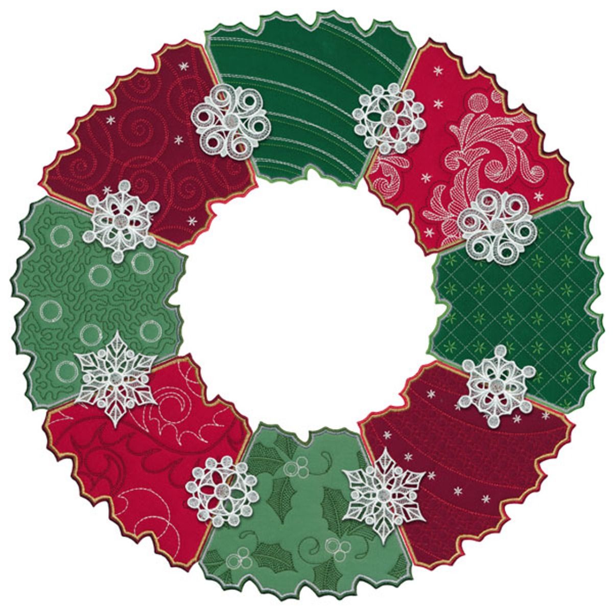 OESD Free Standing Lace Holiday Wreaths | Quality Sewing