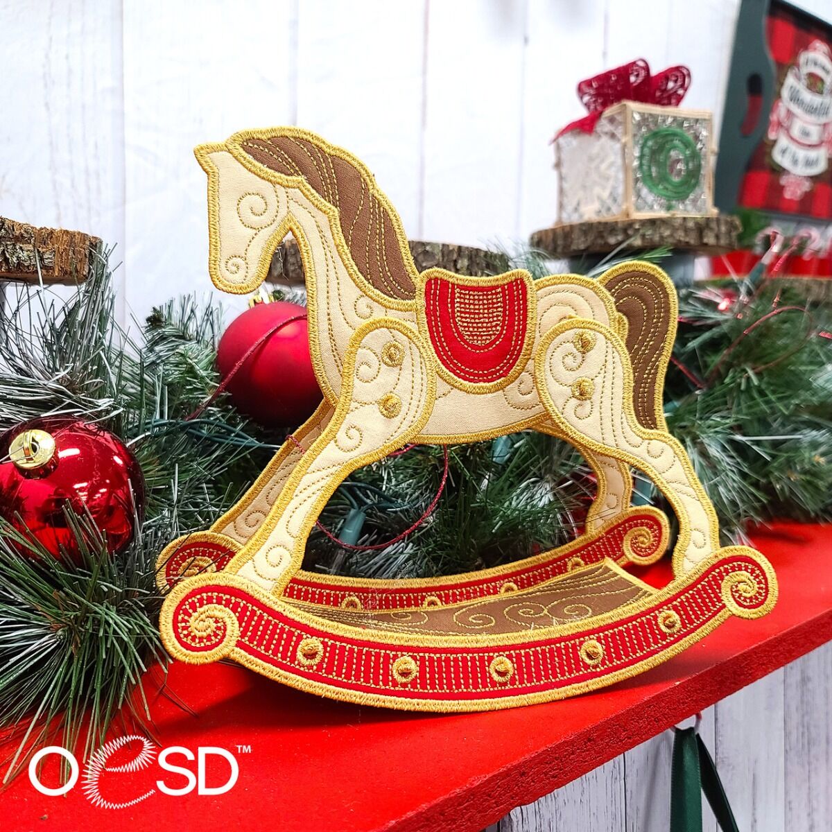 OESD Free Standing Lace Rocking Horse