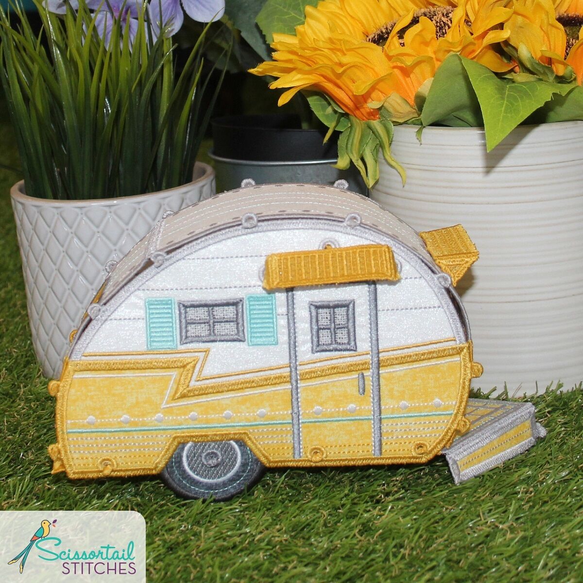 OESD Freestanding Happy Camper Embroidery Design Collection