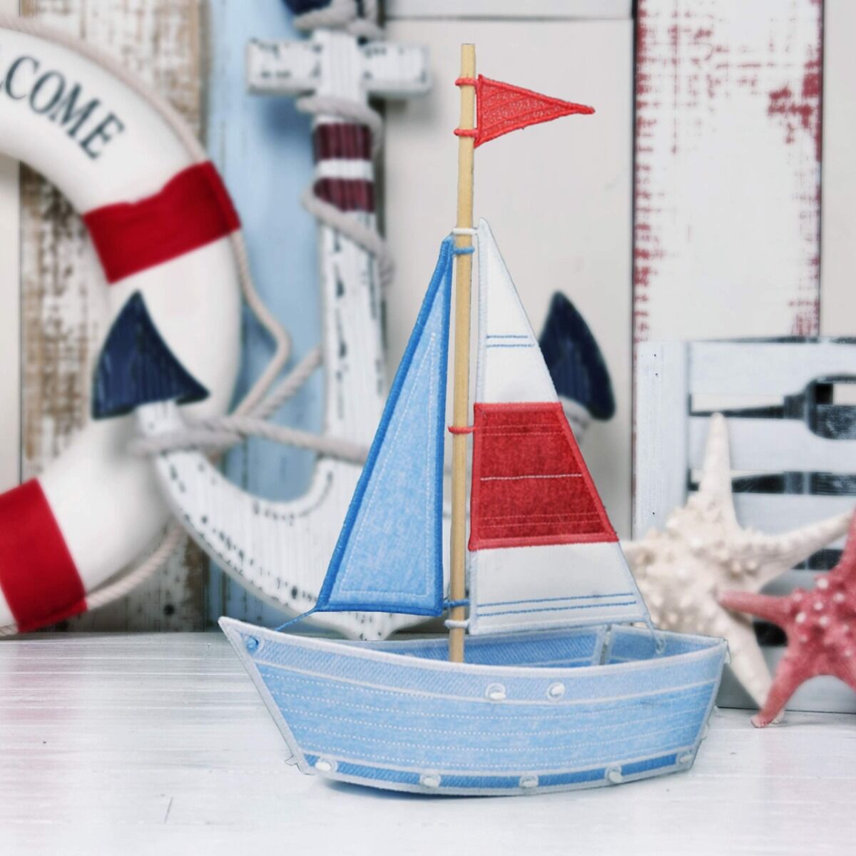 OESD Freestanding Sailboat USB Embroidery Collection