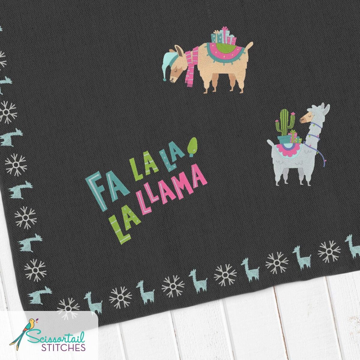 OESD Happy Llama Days Embroidery Collection by Ammie Gomez