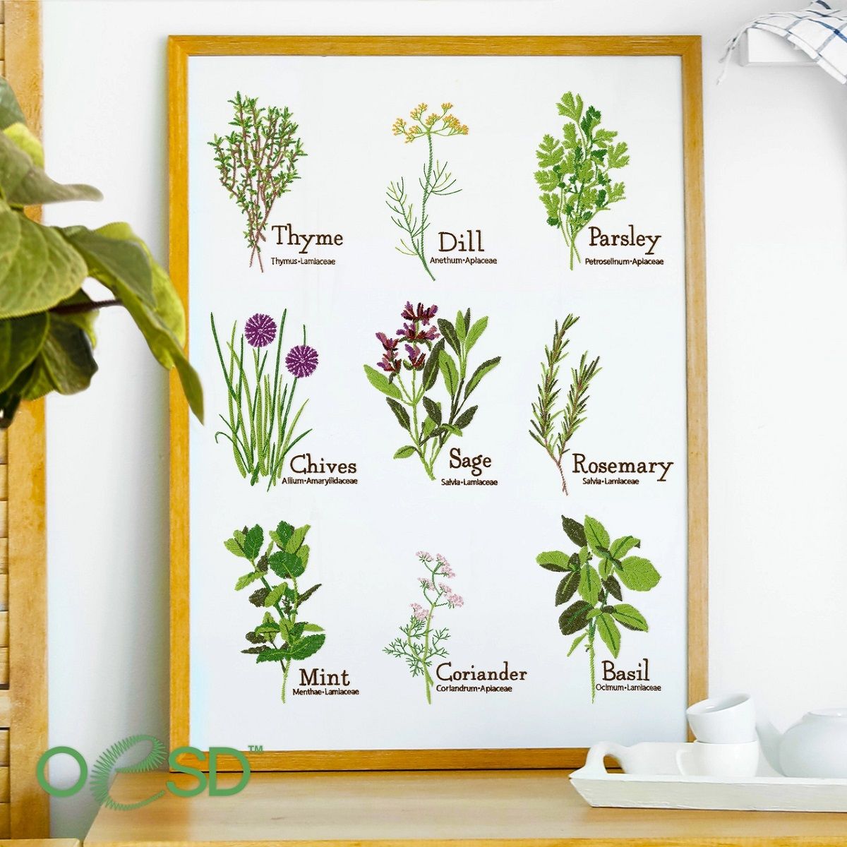 OESD Herb Garden Embroidery Design Collection