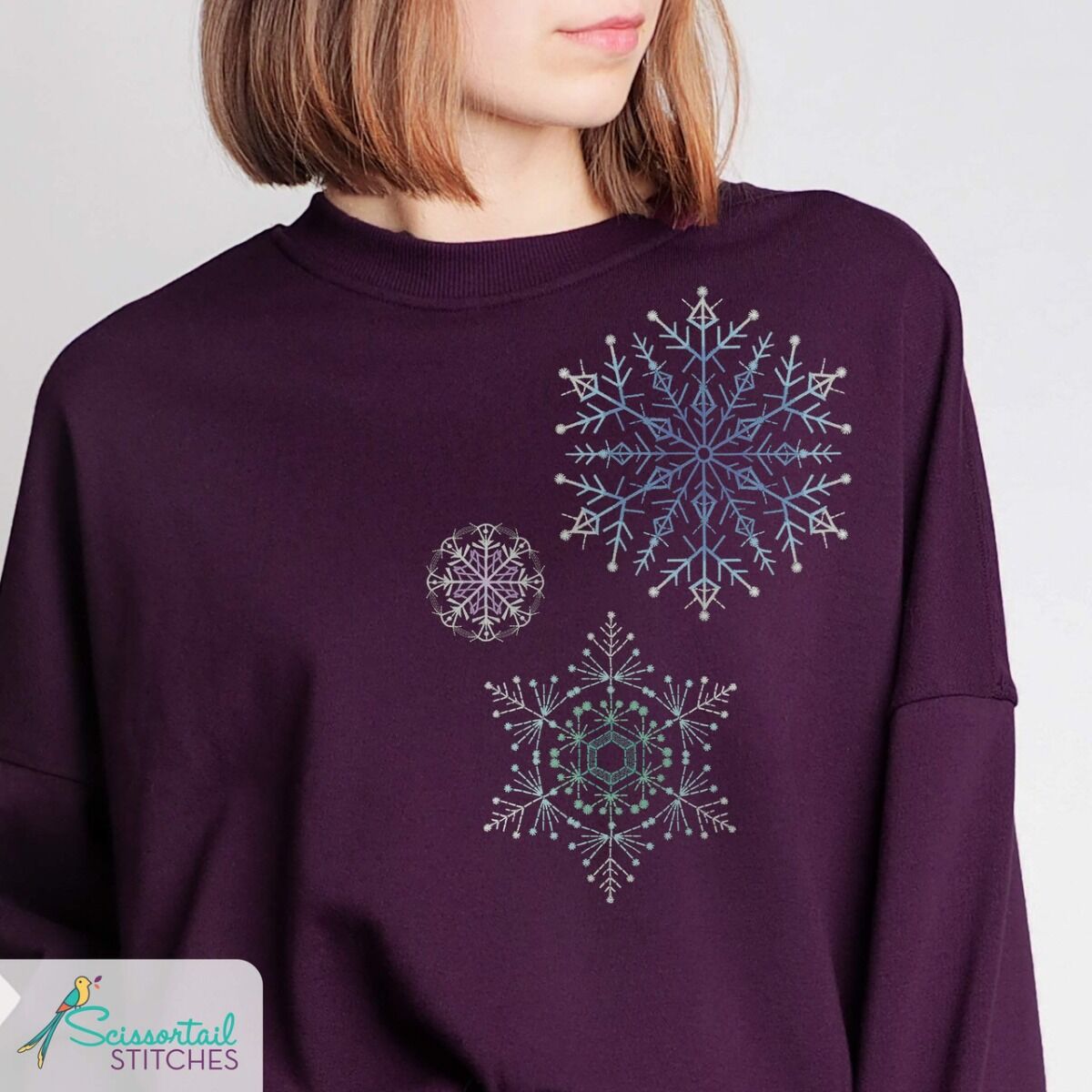 OESD Ombre Snowflakes Embroidery Collection