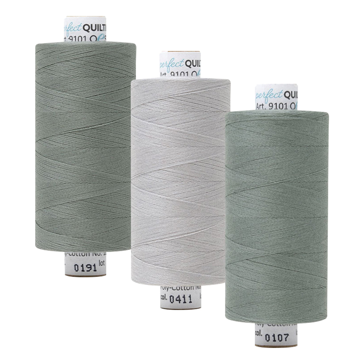 OESD Perfect Quilting Thread, 3 Pack - The Grays Greys