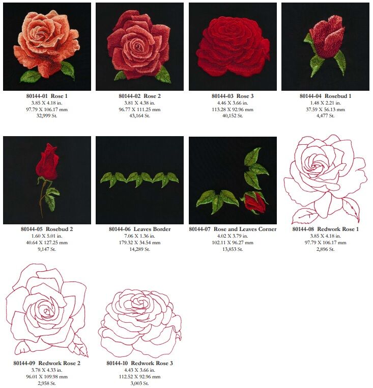 OESD Radiant Roses Embroidery Design