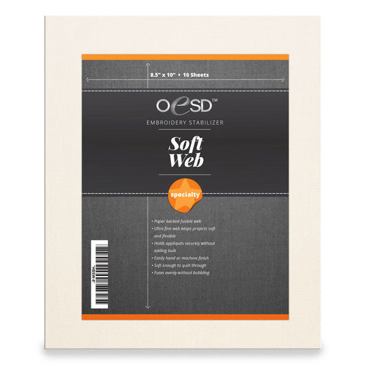 OESD SoftWeb 8.5" x 10" Sheets - Quality Sewing & Vacuum