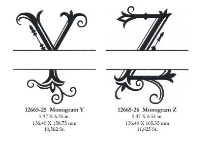 OESD Split Letter Monograms