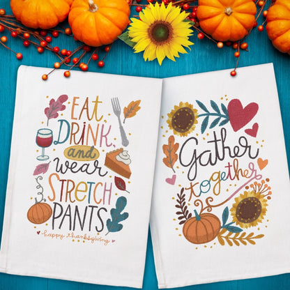 OESD Thanksgiving Recipe Towels Disk by Cynthia Frenette | Quality Sewing