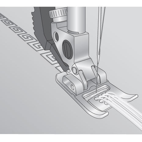 Pfaff 7/9 Hole Cord Foot for IDT 820608096