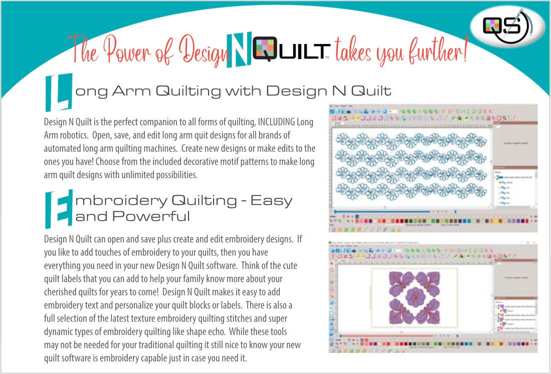 Quilters Select Design N Quilt Software