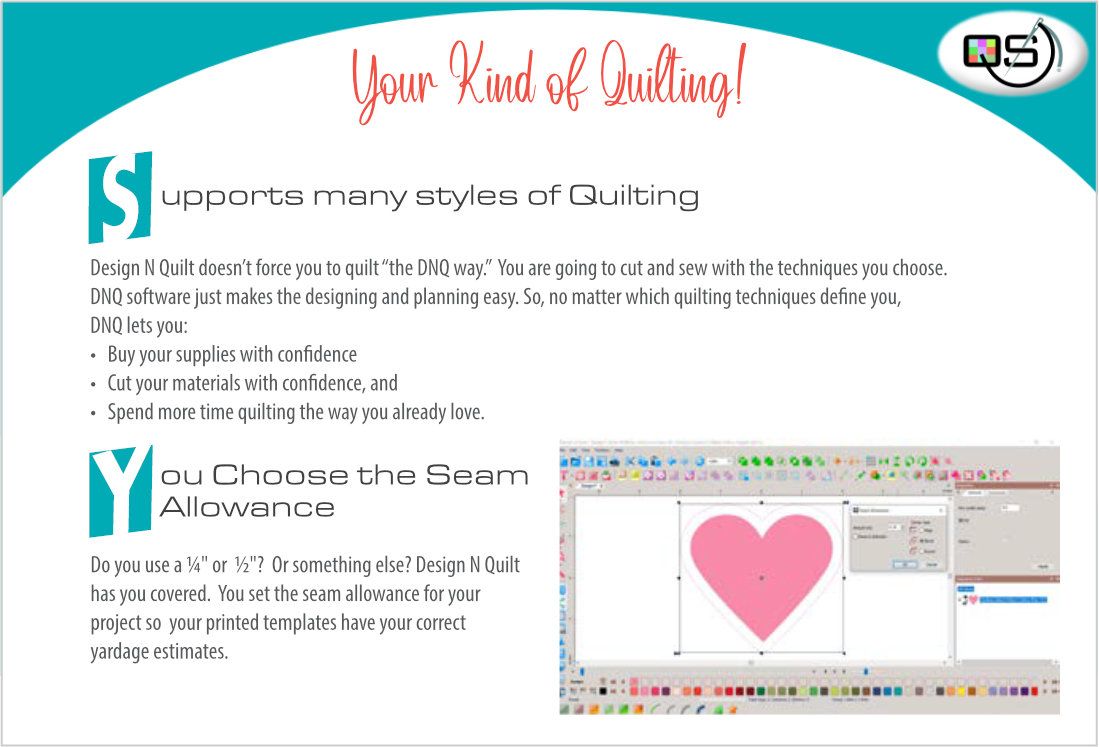 Quilters Select Design N Quilt Software