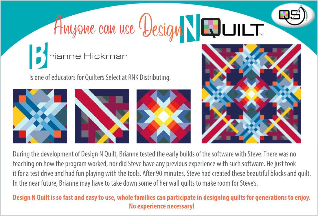 Quilters Select Design N Quilt Software