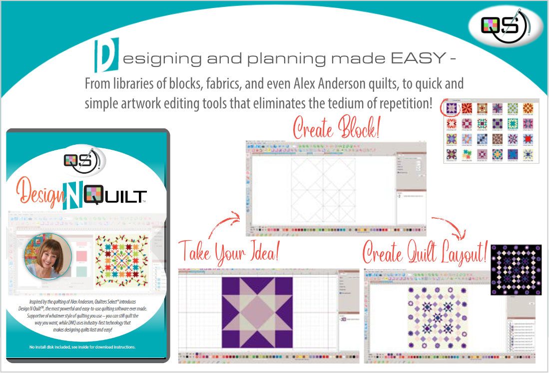 Quilters Select Design N Quilt Software