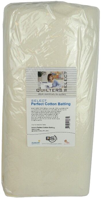 Quilters Select Perfect Cotton Batting QSPC2-TWIN - Quality Sewing & Vacuum