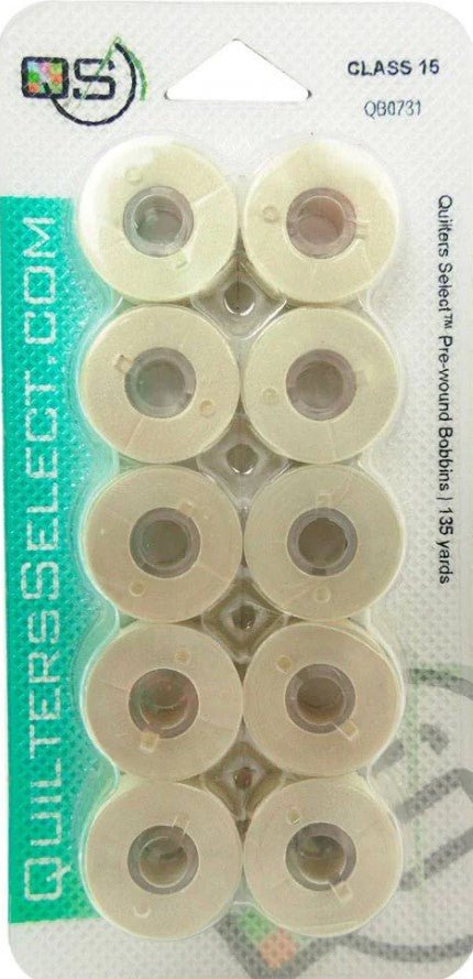 Quilters Select Prewound Bobbins- Class 15 - Quality Sewing & Vacuum