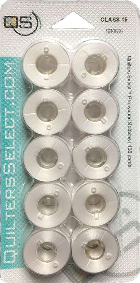 Quilters Select Prewound Bobbins- Class 15 - Quality Sewing & Vacuum