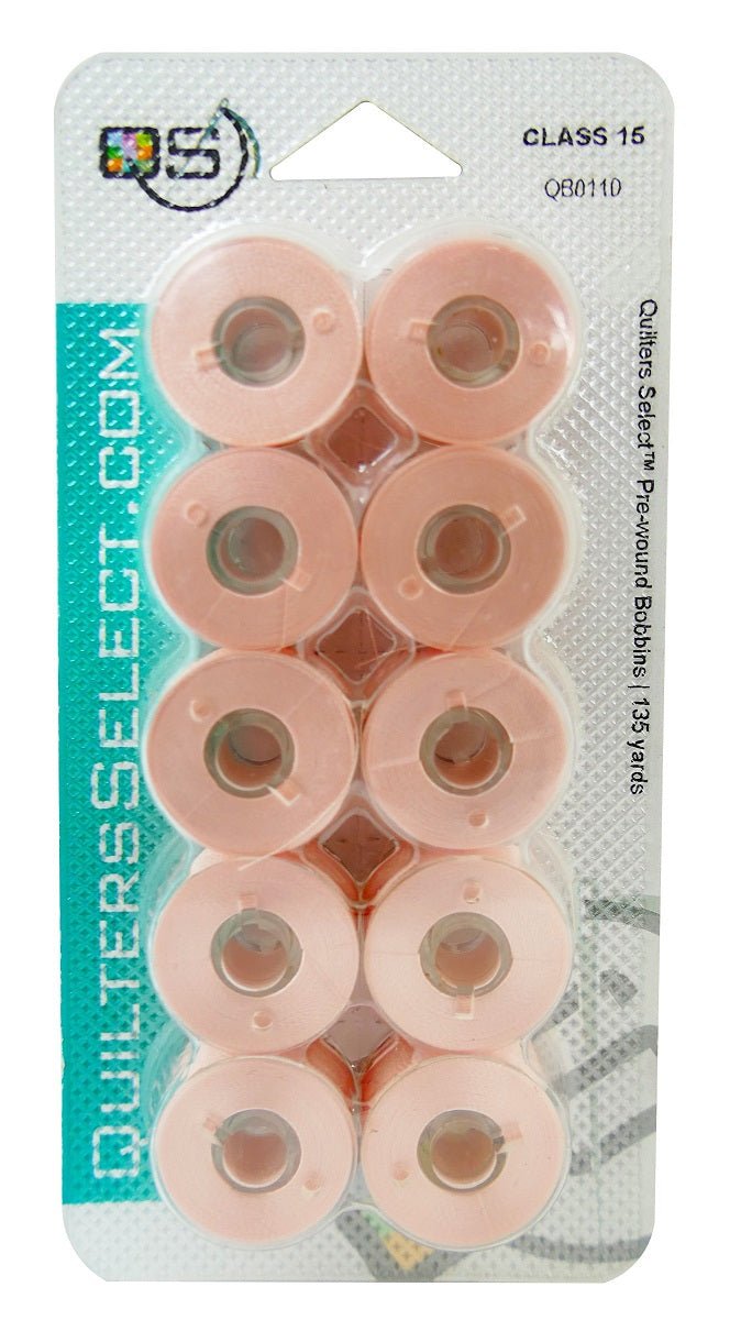 Quilters Select Prewound Bobbins- Class 15