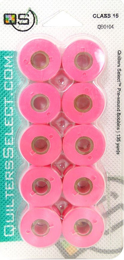 Quilters Select Prewound Bobbins- Class 15 - Quality Sewing & Vacuum