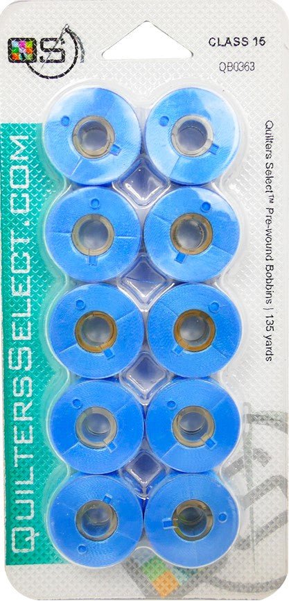 Quilters Select Prewound Bobbins- Class 15