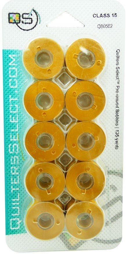 Quilters Select Prewound Bobbins- Class 15