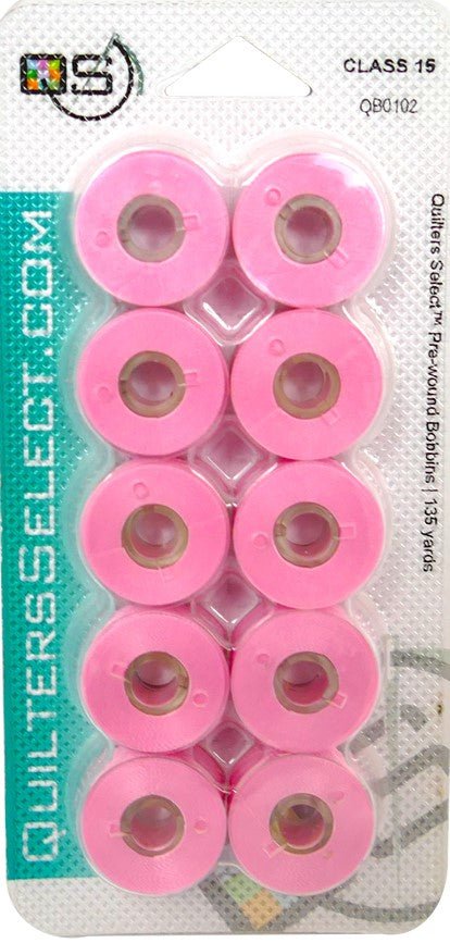 Quilters Select Prewound Bobbins- Class 15