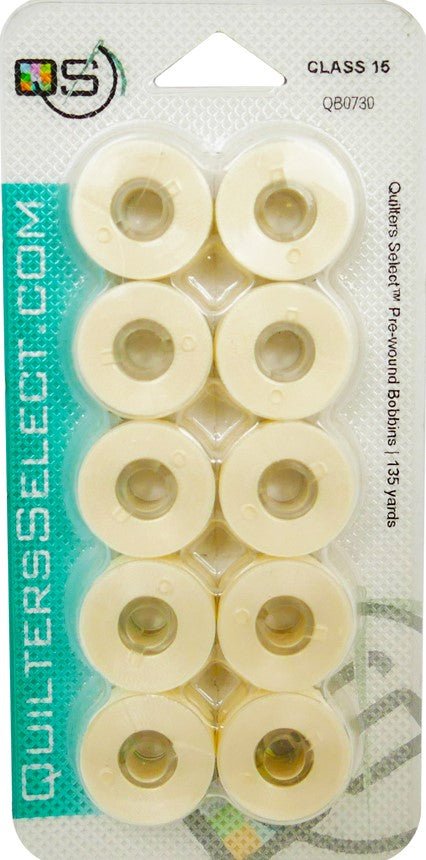 Quilters Select Prewound Bobbins- Class 15